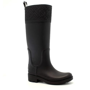 Tommy Hilfiger RUBBER LONG BOOT MONOGRAM ( Regenstiefel Damen, Schwarz (Black), EU im Sale